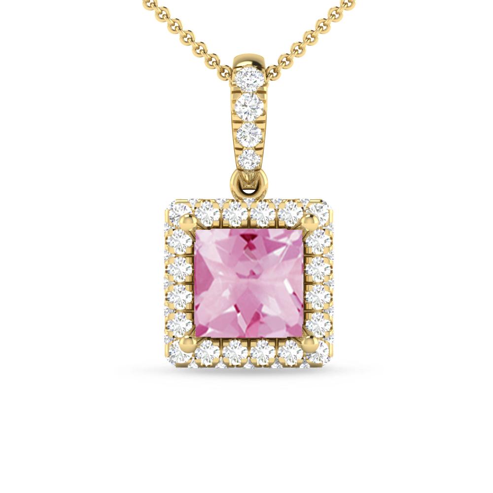 Yellow Gold - Pink Tourmaline