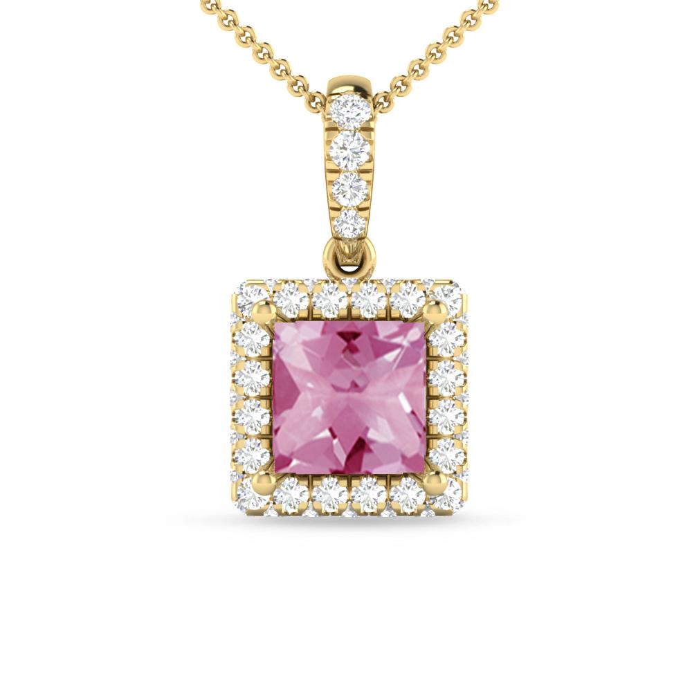 Yellow Gold - Pink Tourmaline