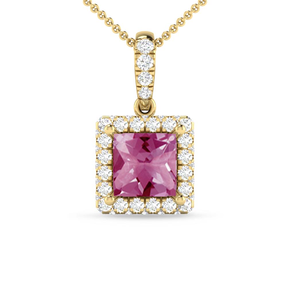 Yellow Gold - Pink Tourmaline