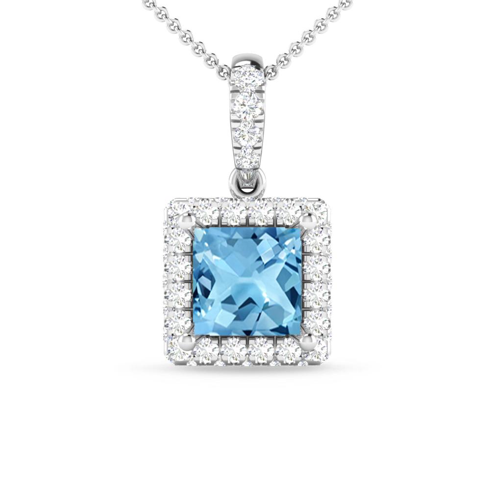 White Gold - Blue Topaz