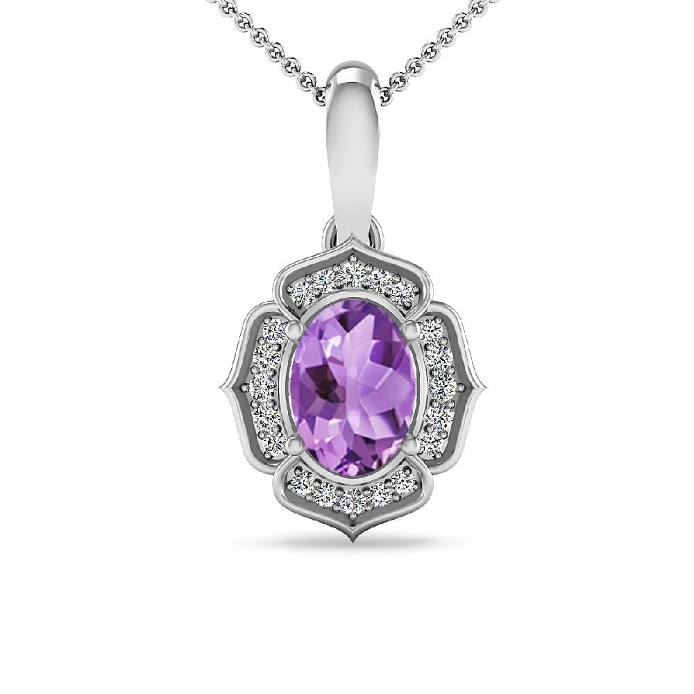 White Gold - Amethyst