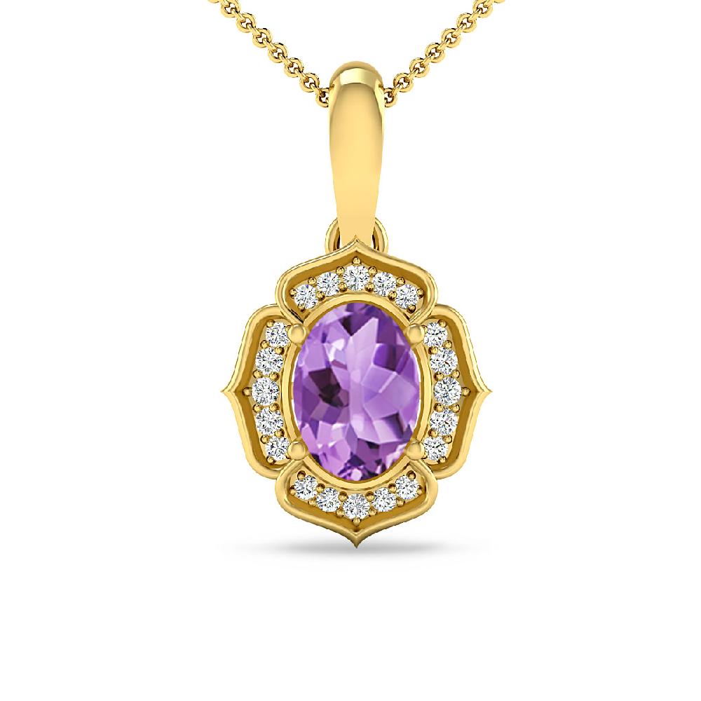 Yellow Gold - Amethyst