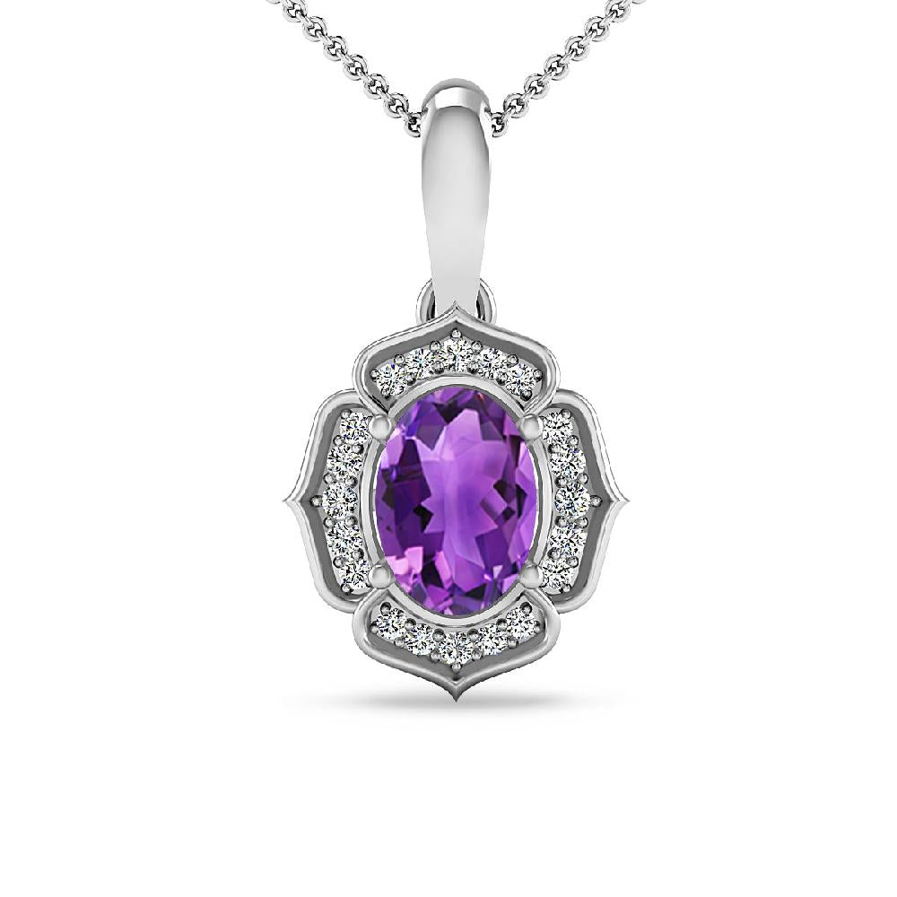 White Gold - Amethyst