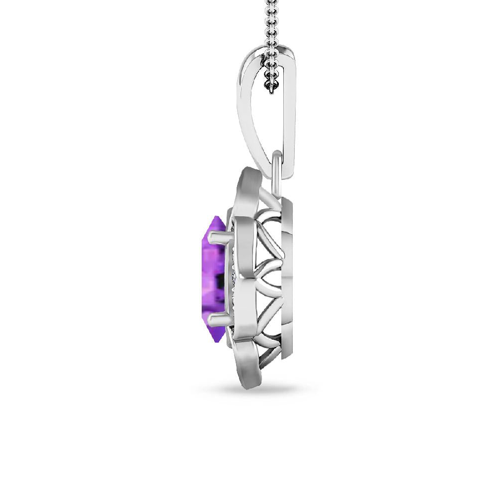 White Gold - Amethyst