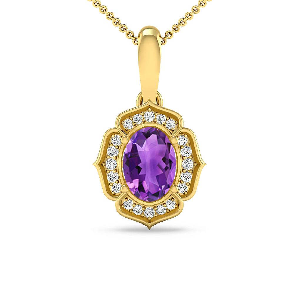 Yellow Gold - Amethyst