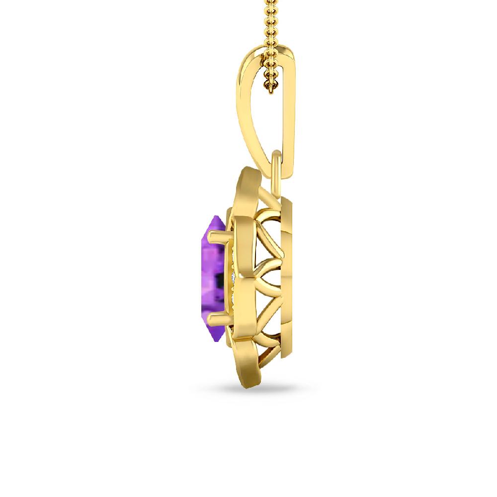 Yellow Gold - Amethyst