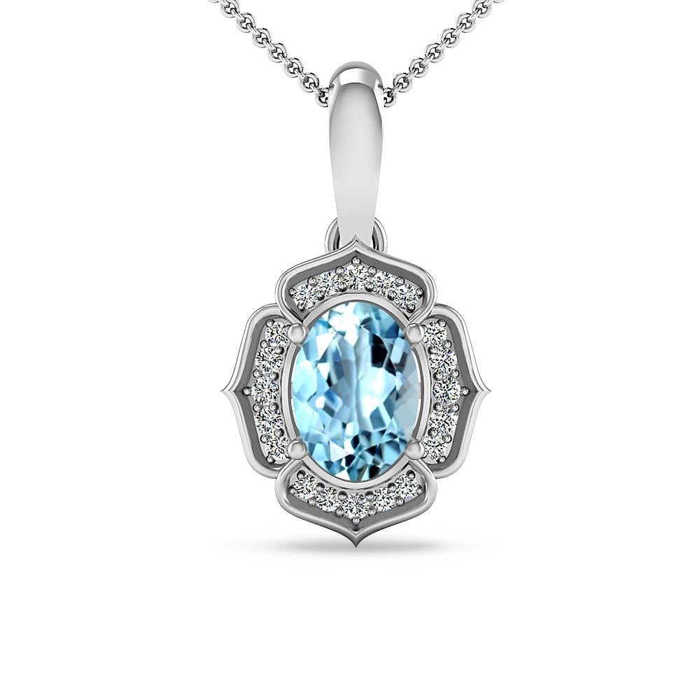 White Gold - Aquamarine