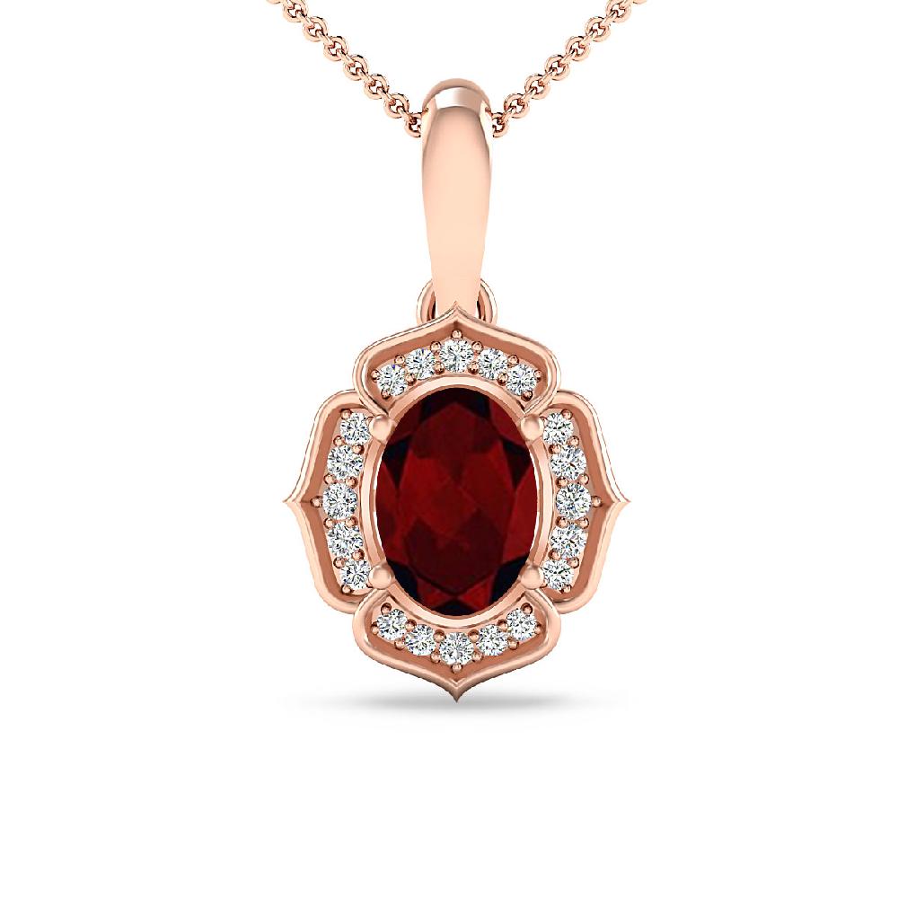 Rose Gold - Garnet