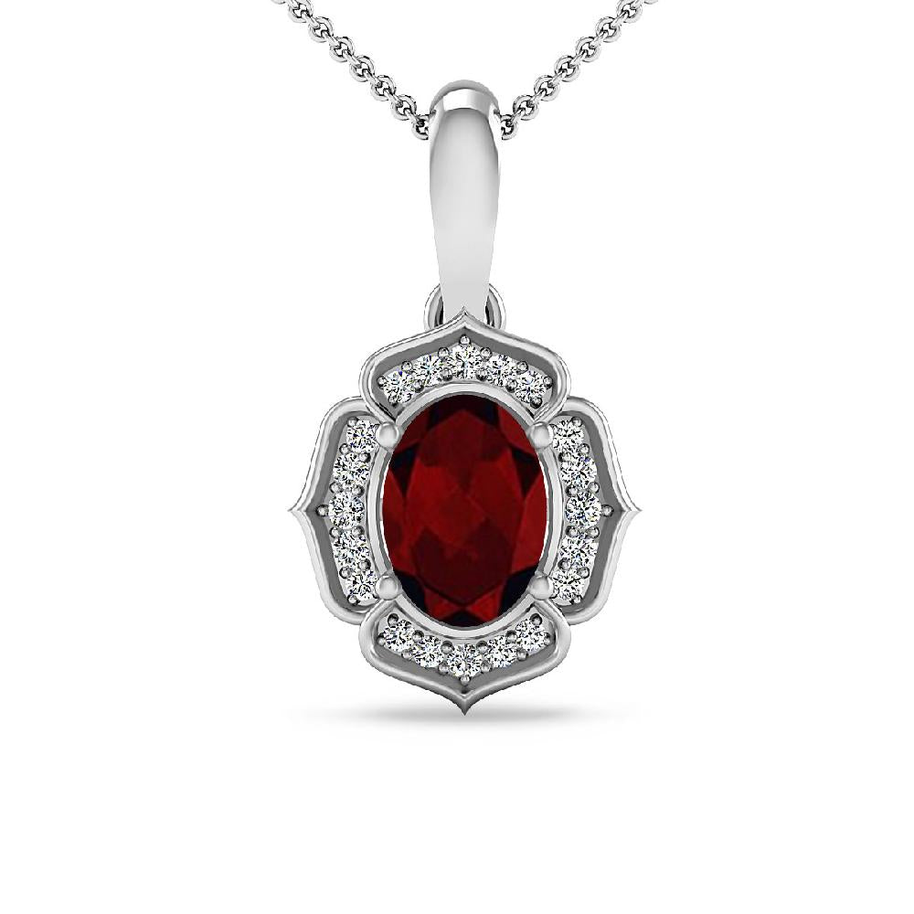 White Gold - Garnet