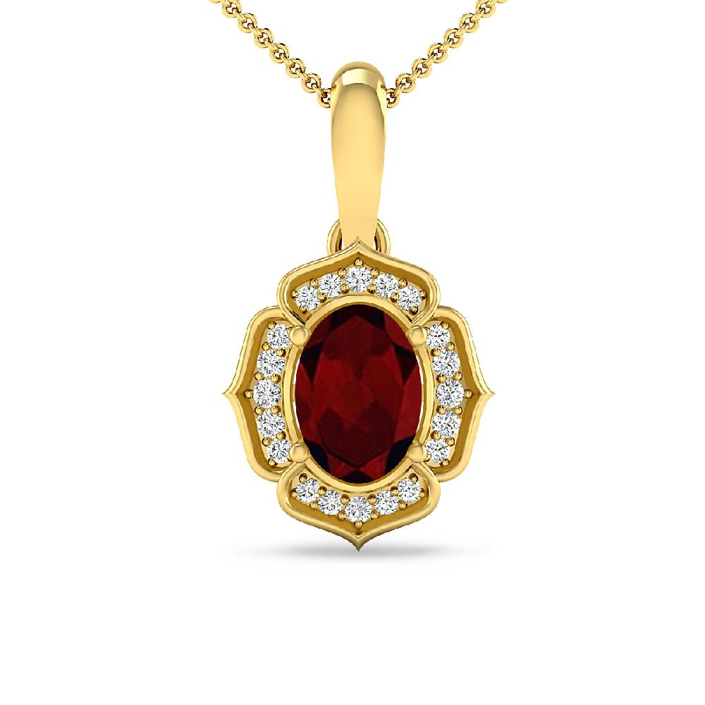 Yellow Gold - Garnet