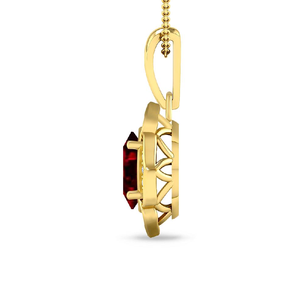 Yellow Gold - Garnet