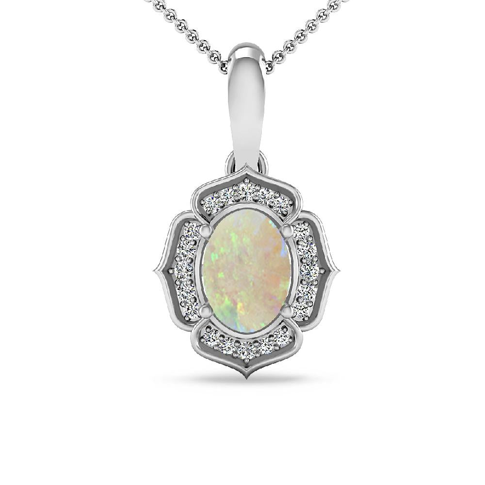 White Gold - Opal