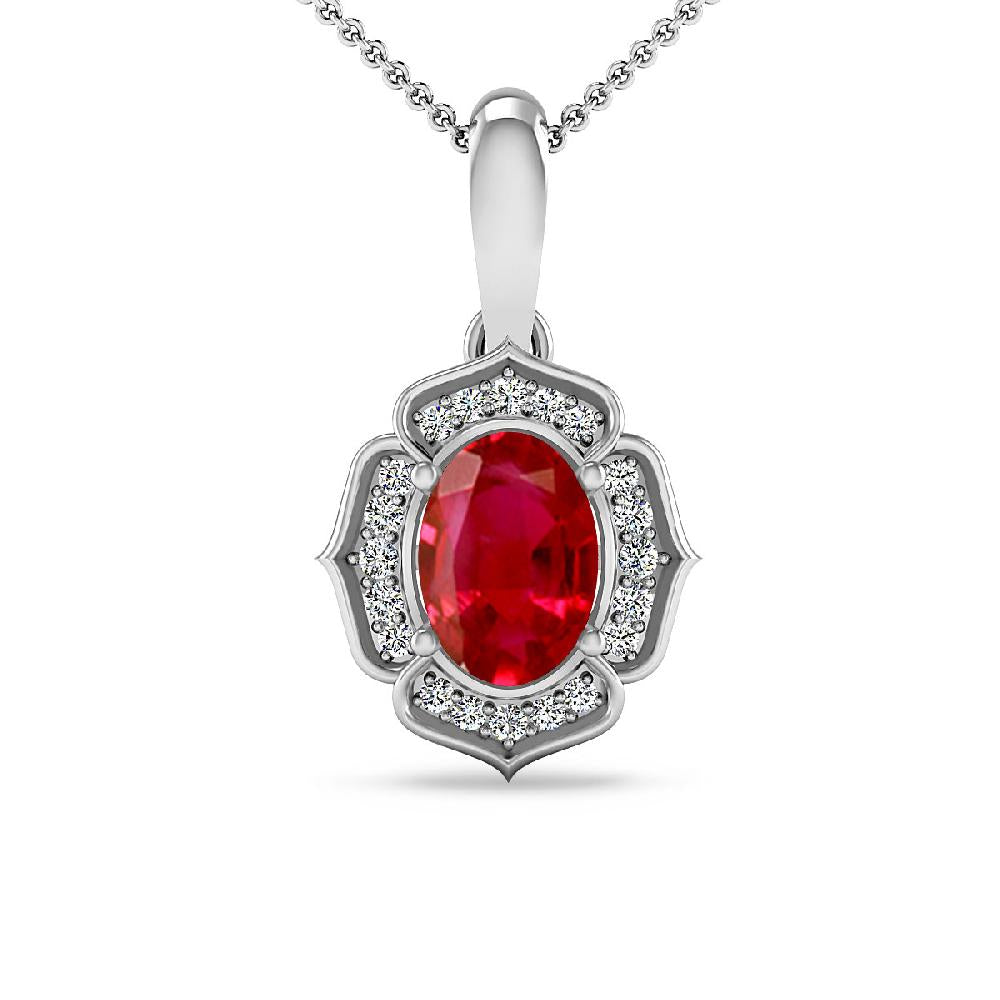 White Gold - Ruby