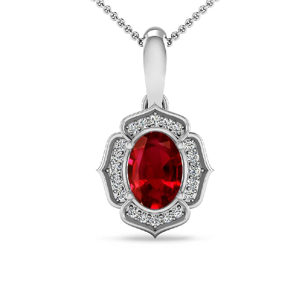 White Gold - Ruby