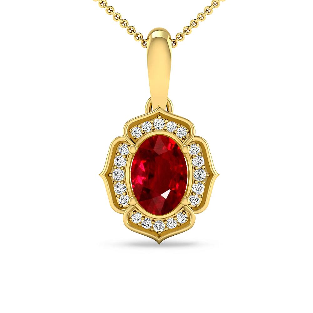 Yellow Gold - Ruby