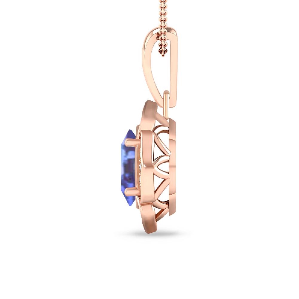 Rose Gold - Tanzanite