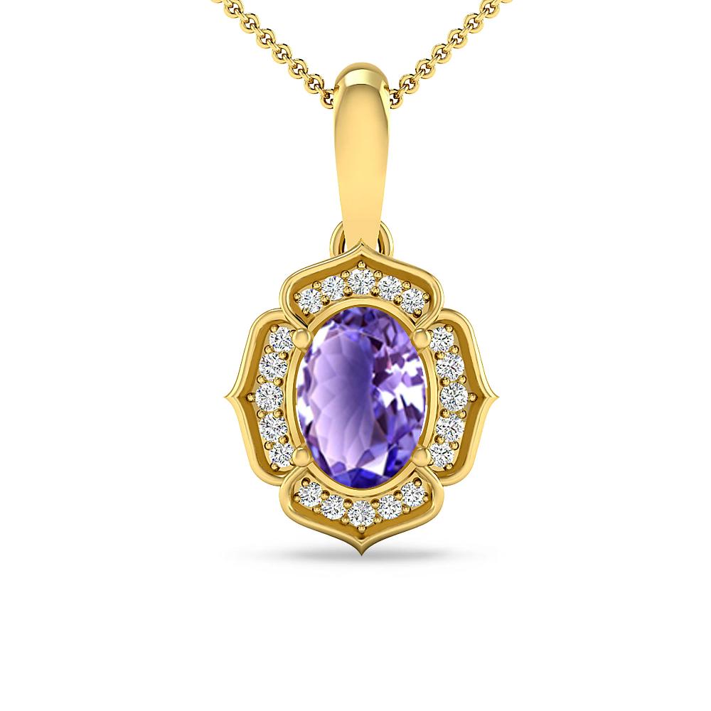 Yellow Gold - Tanzanite