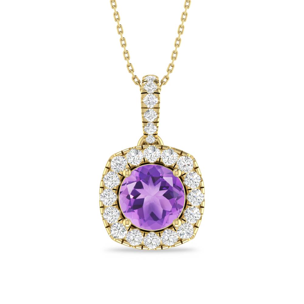 Yellow Gold - Amethyst