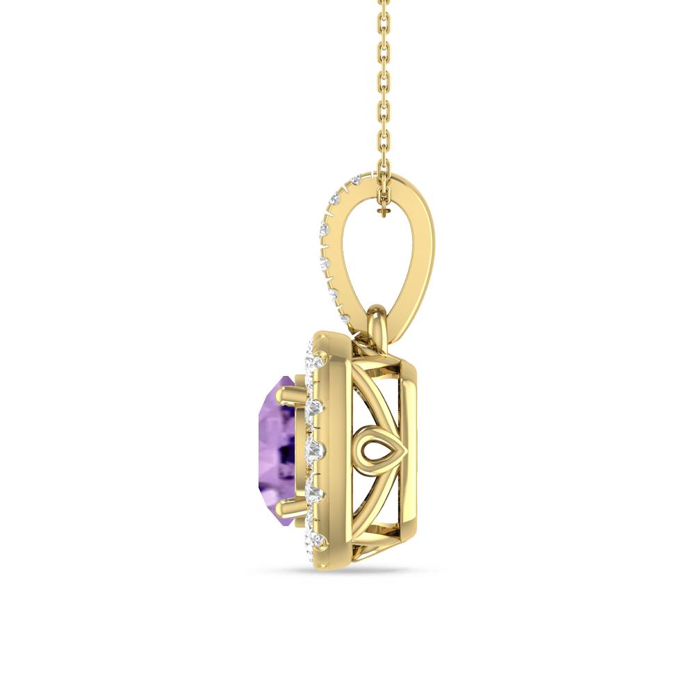 Yellow Gold - Amethyst