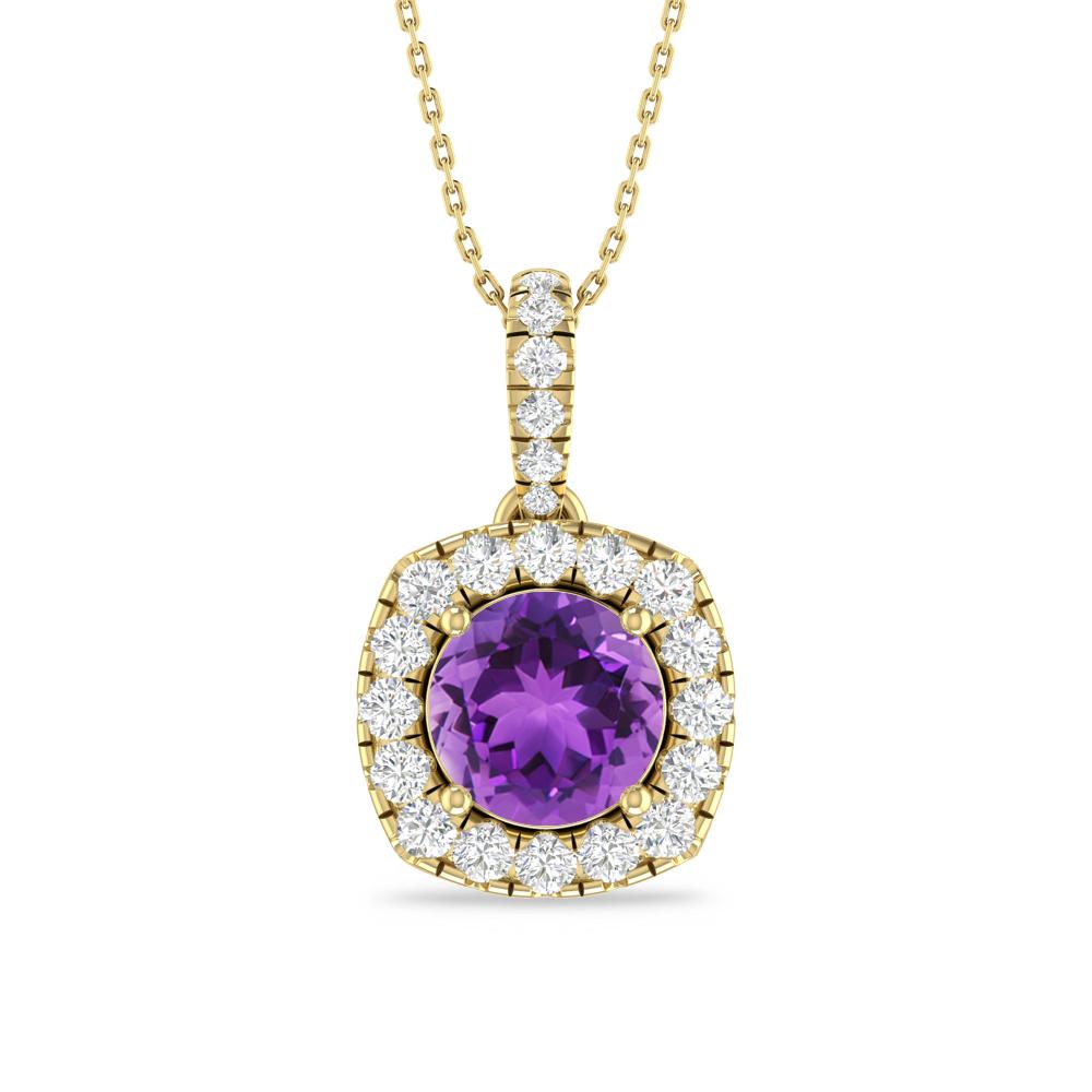 Yellow Gold - Amethyst