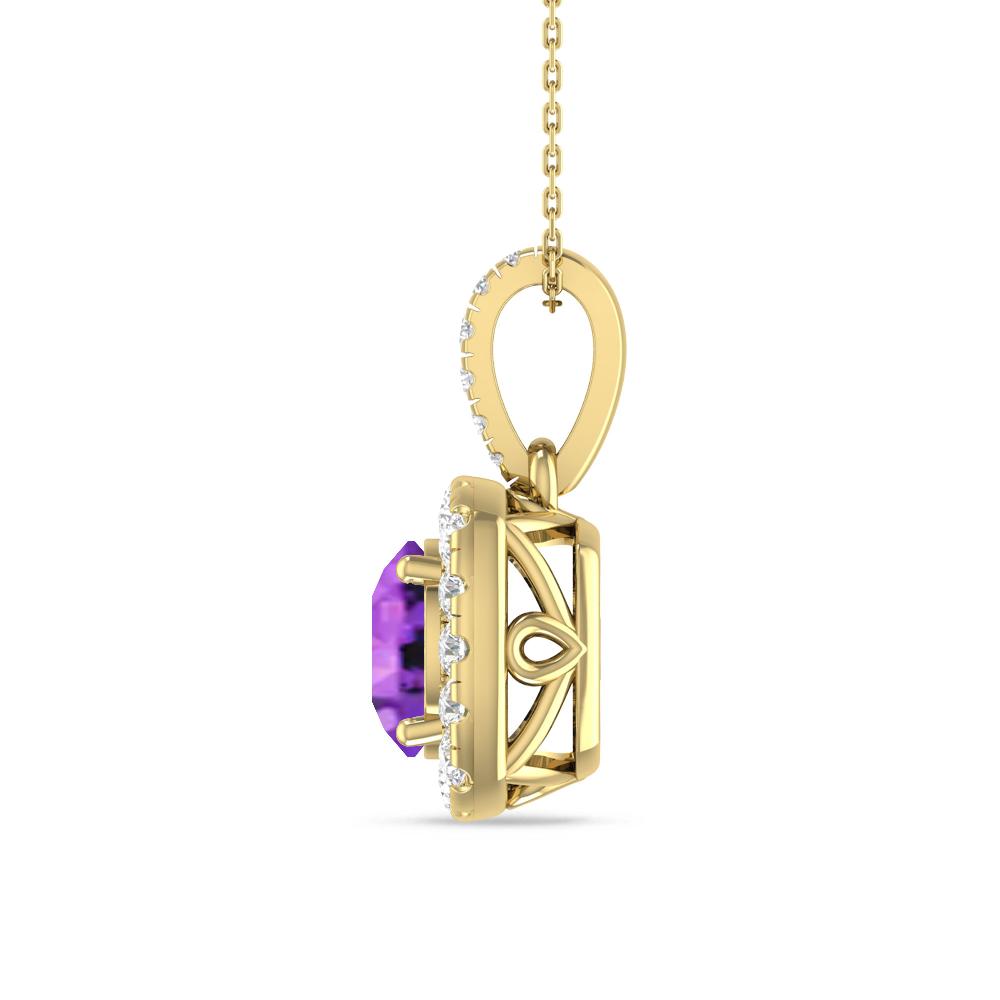 Yellow Gold - Amethyst