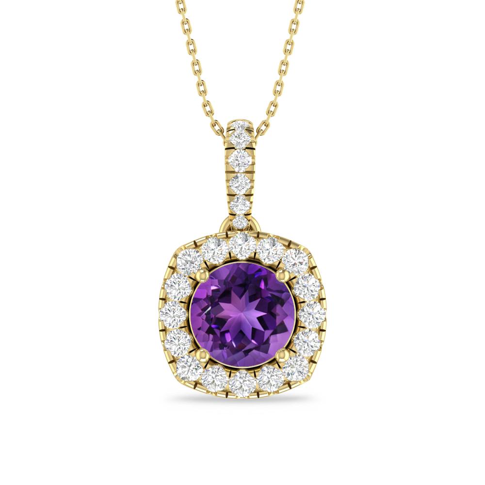 Yellow Gold - Amethyst