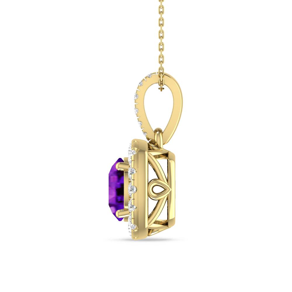 Yellow Gold - Amethyst