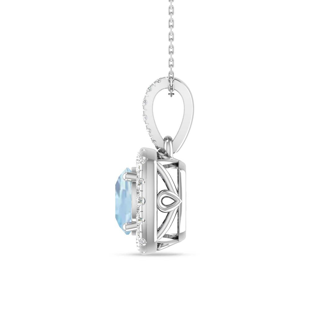 White Gold - Aquamarine