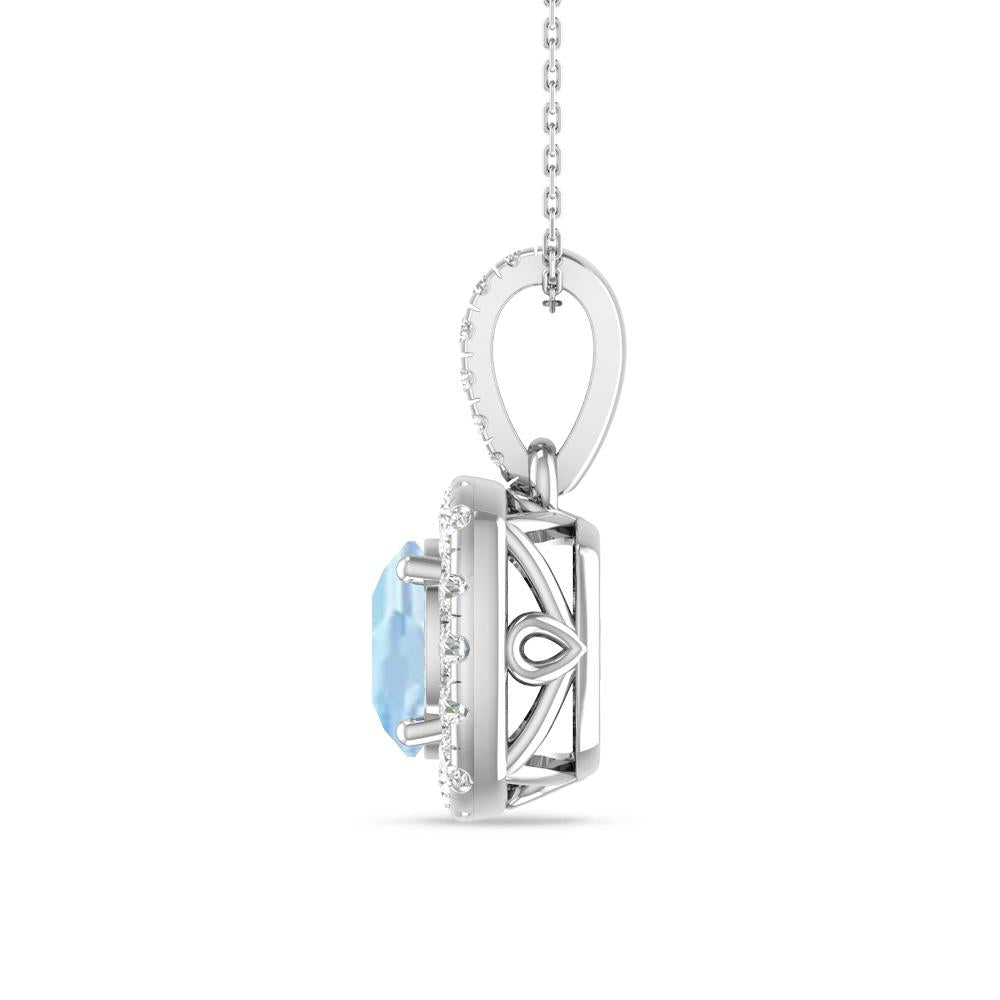 White Gold - Aquamarine
