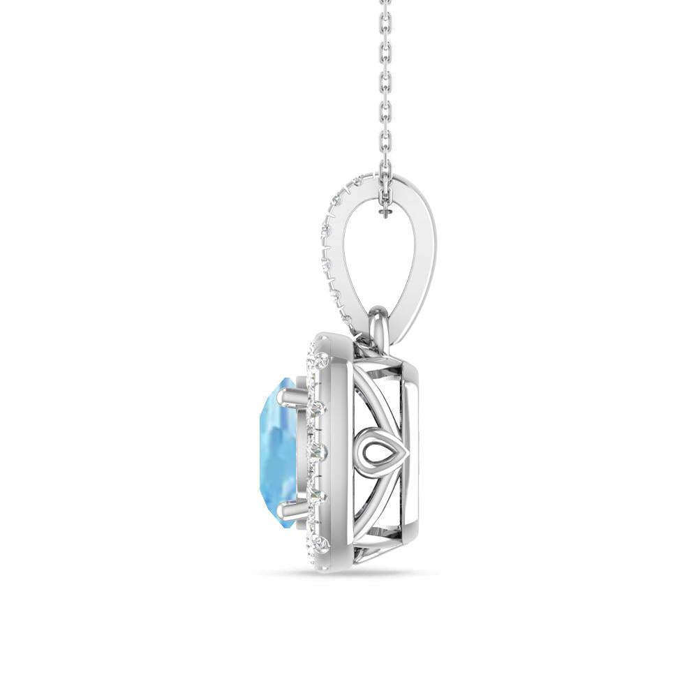 White Gold - Aquamarine