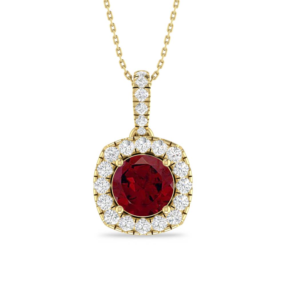Yellow Gold - Garnet