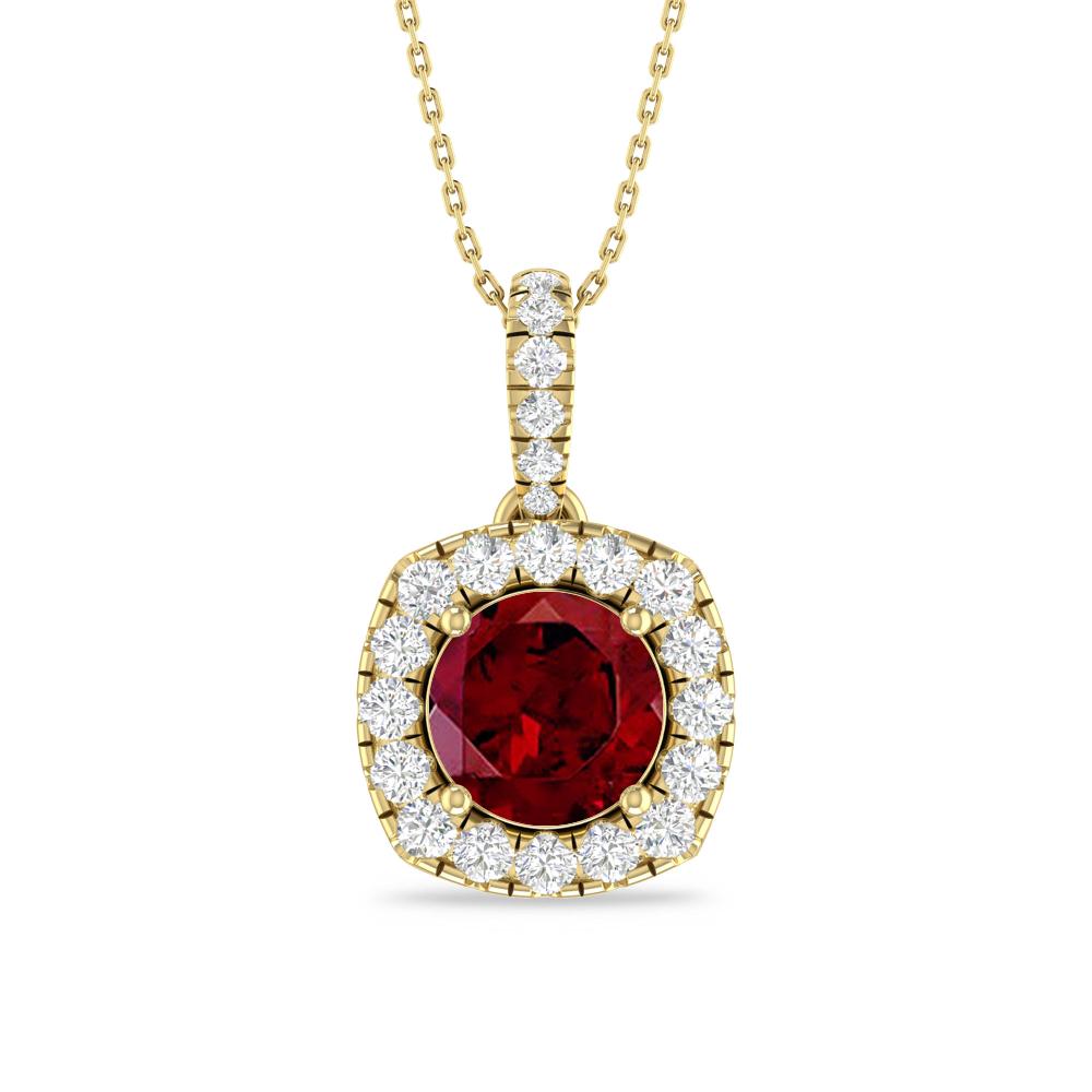 Yellow Gold - Garnet
