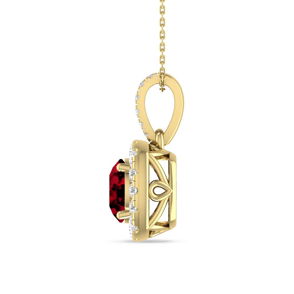 Yellow Gold - Garnet