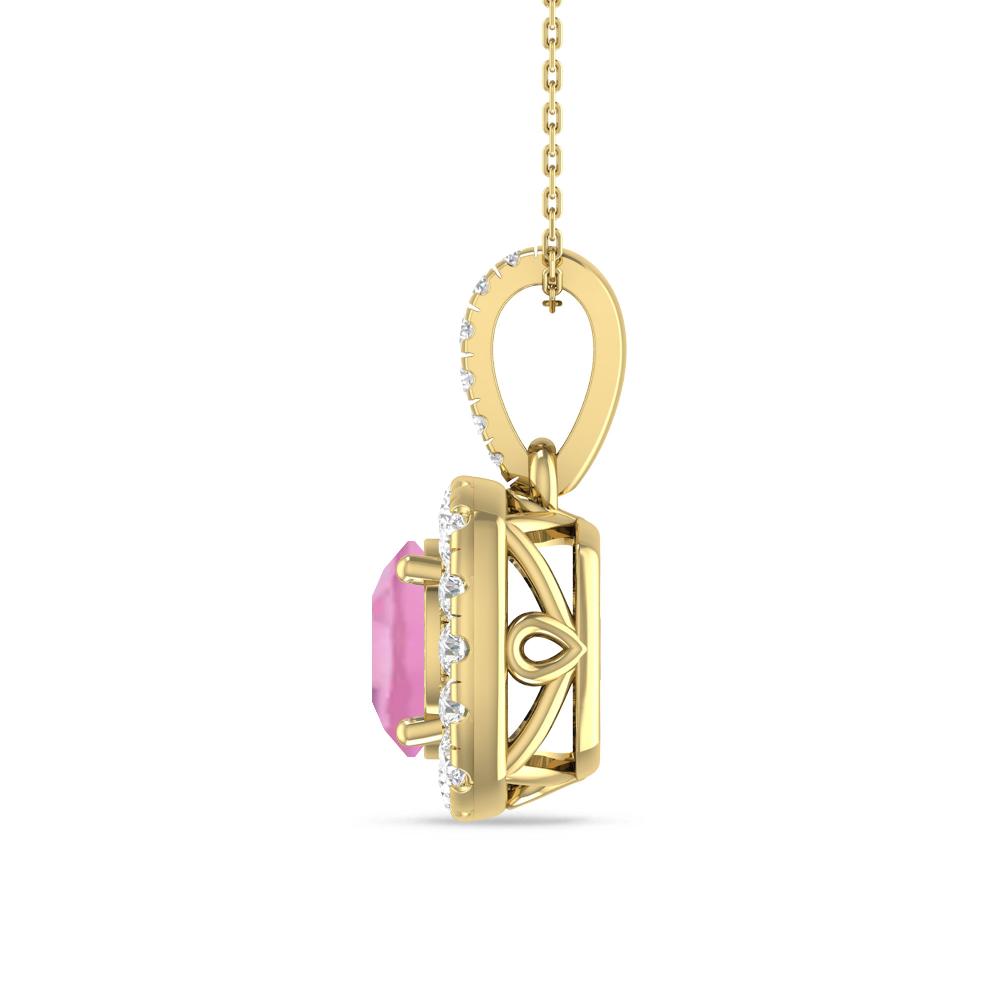 Yellow Gold - Pink Tourmaline