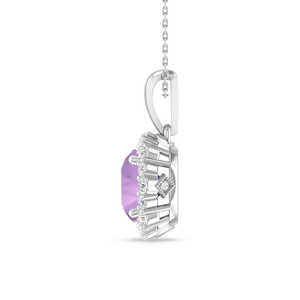 White Gold - Amethyst