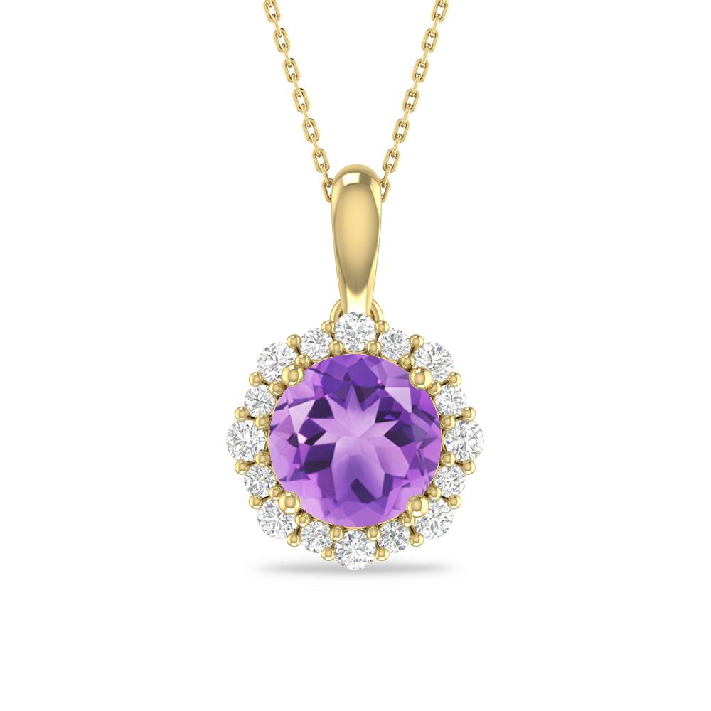 Yellow Gold - Amethyst