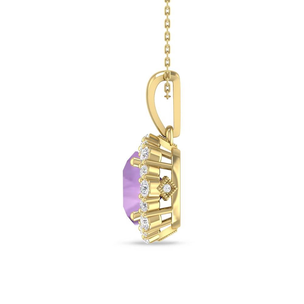 Yellow Gold - Amethyst