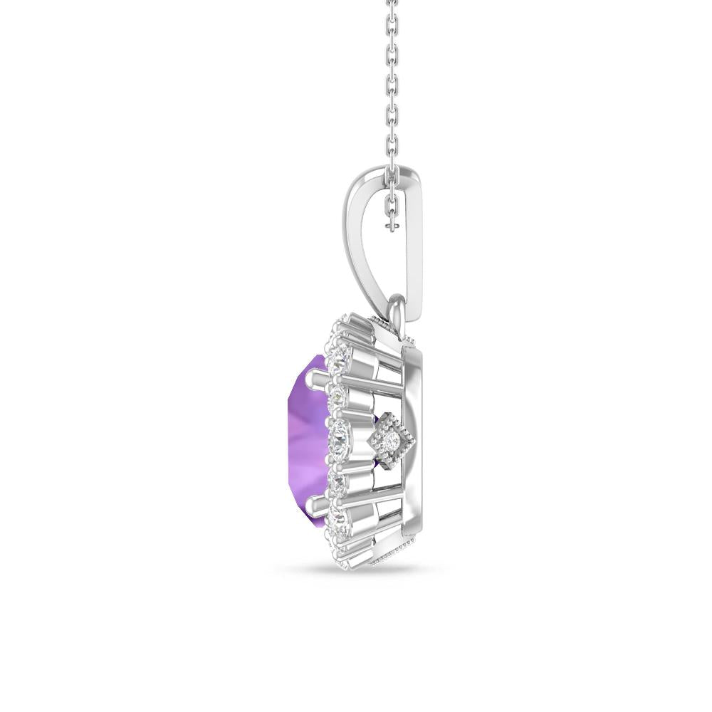 White Gold - Amethyst