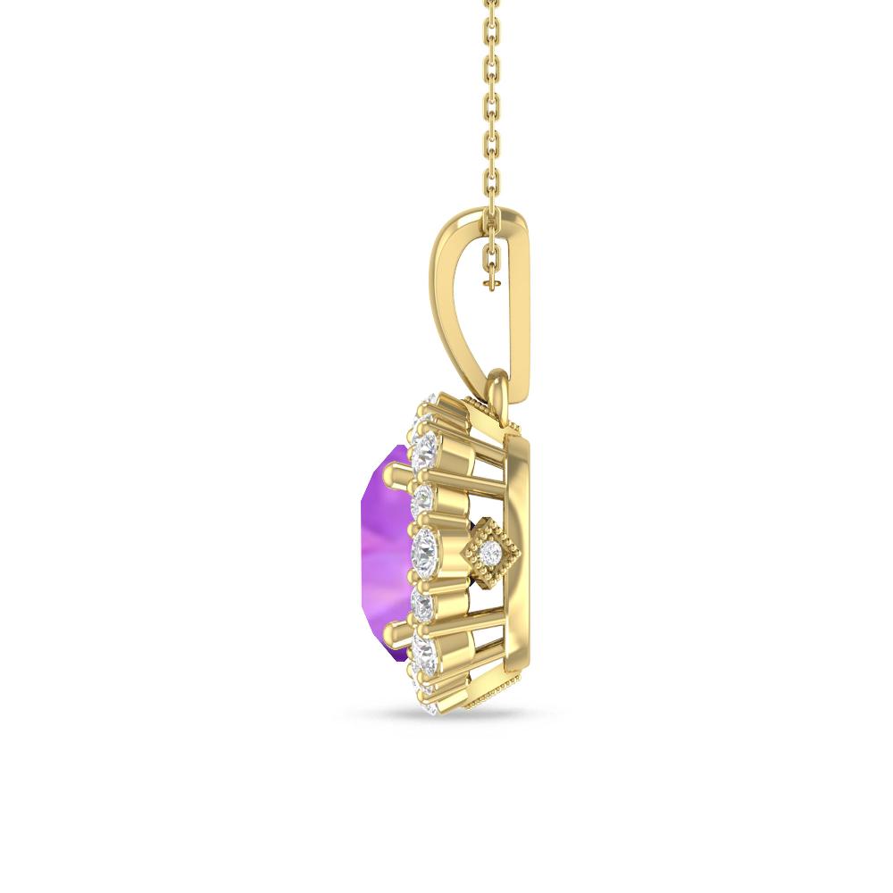 Yellow Gold - Amethyst