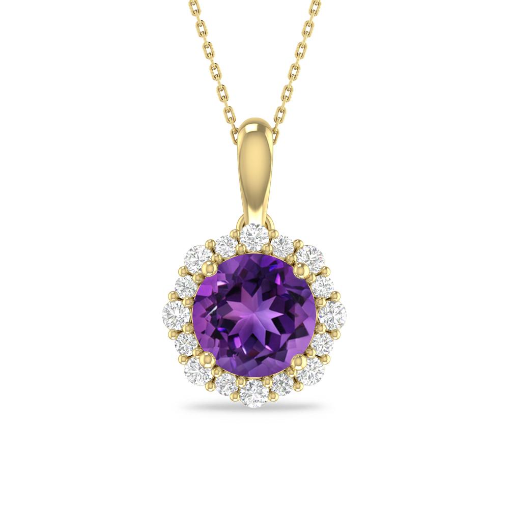 Yellow Gold - Amethyst