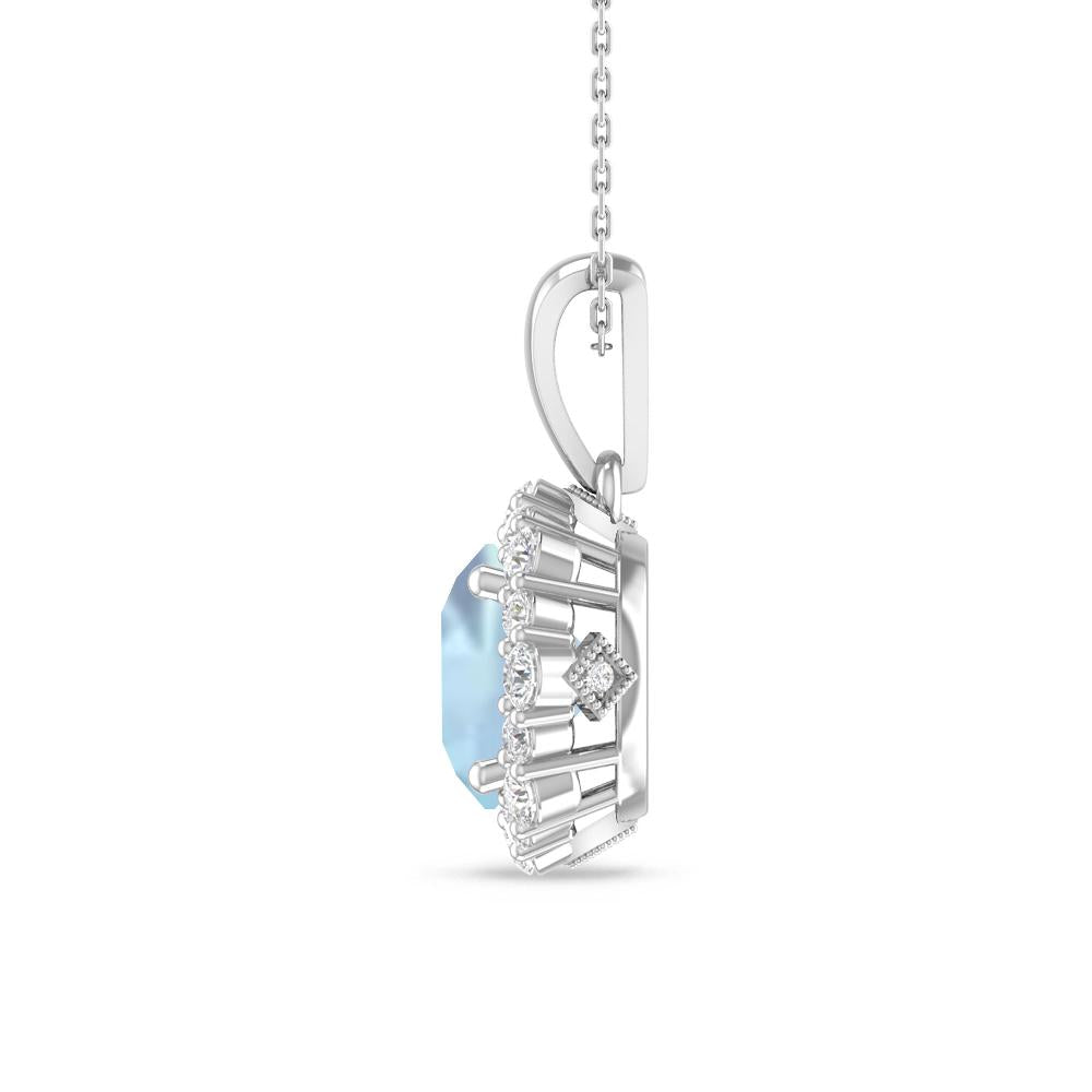 White Gold - Aquamarine