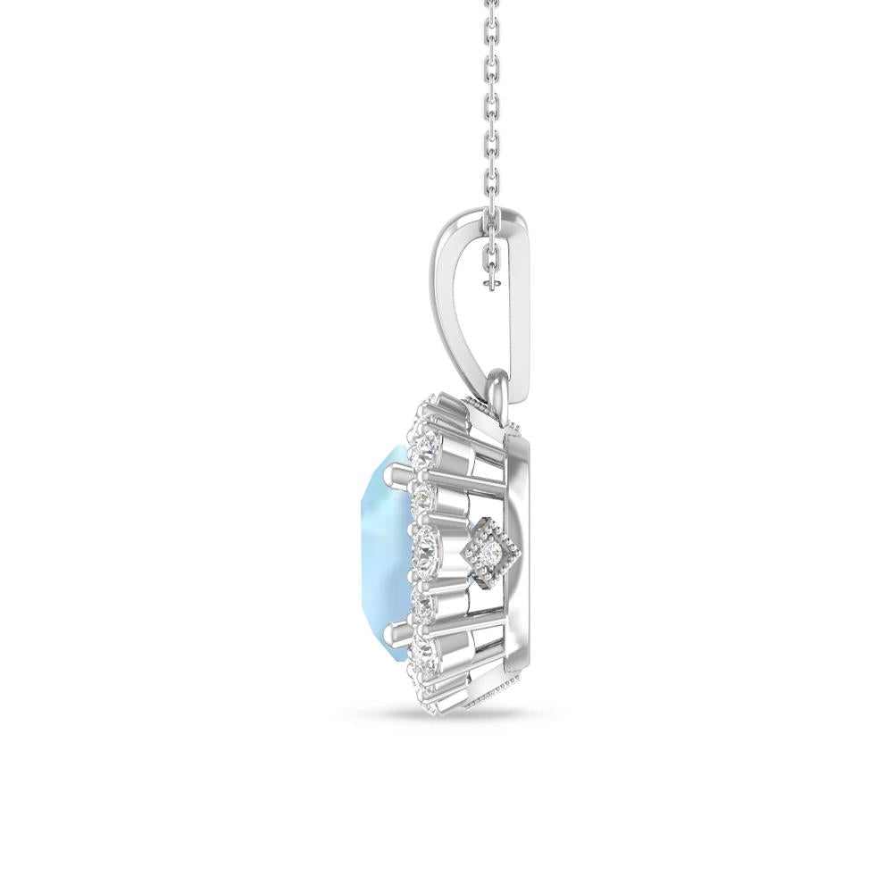 White Gold - Aquamarine