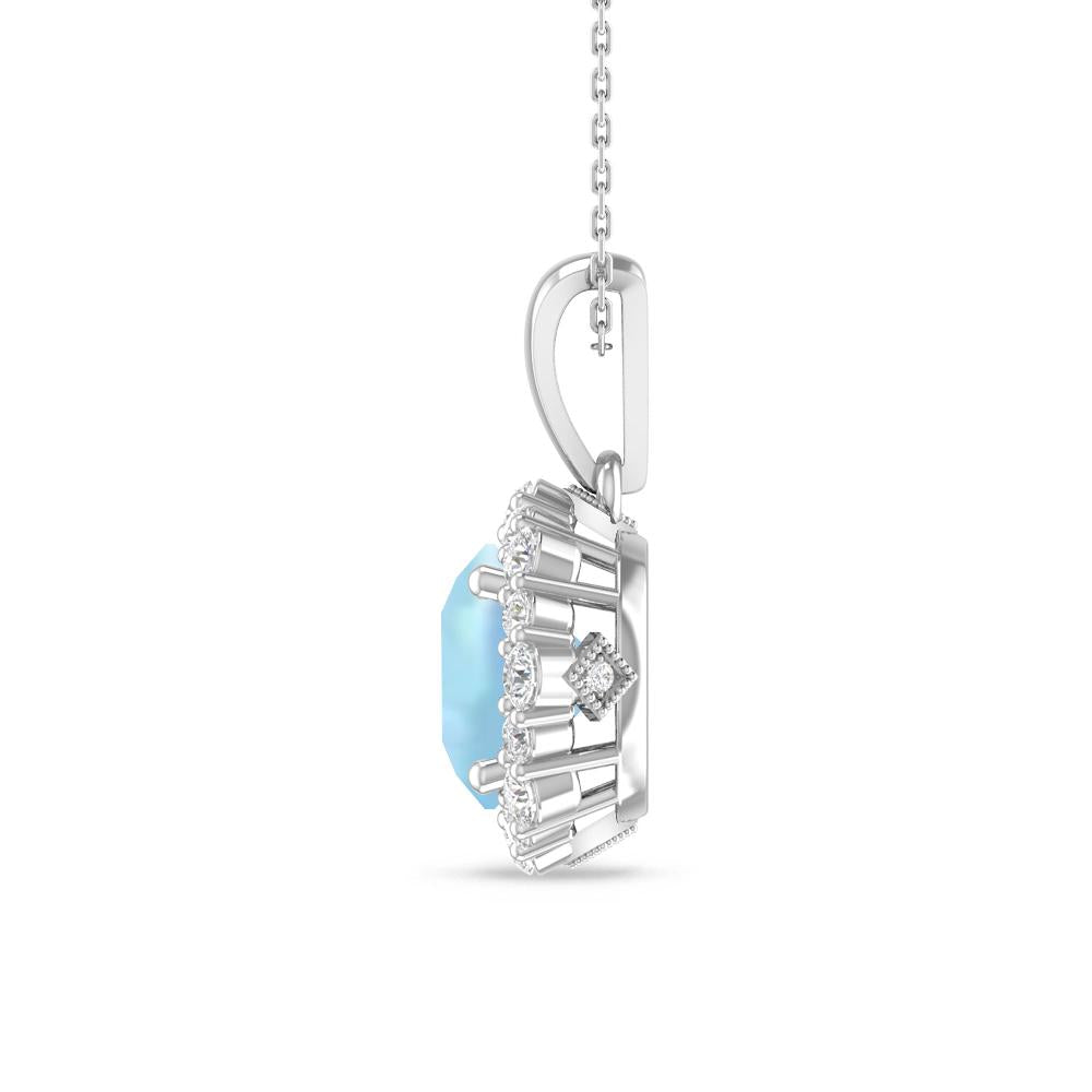 White Gold - Aquamarine