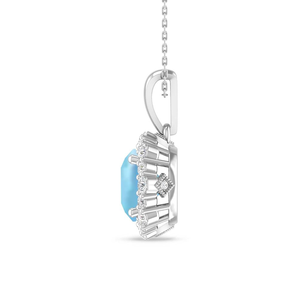 White Gold - Aquamarine