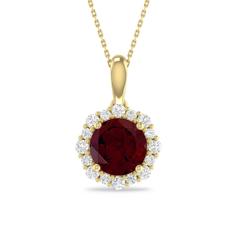 Yellow Gold - Garnet