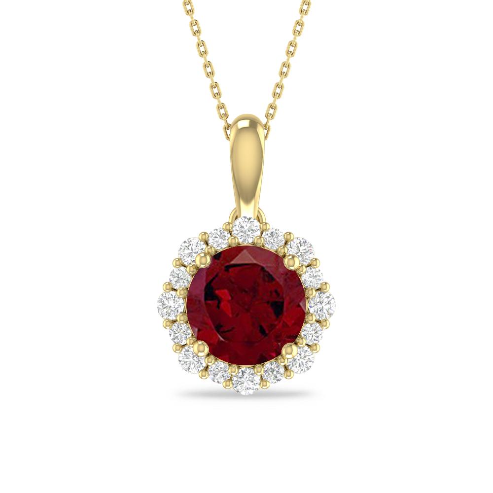 Yellow Gold - Garnet