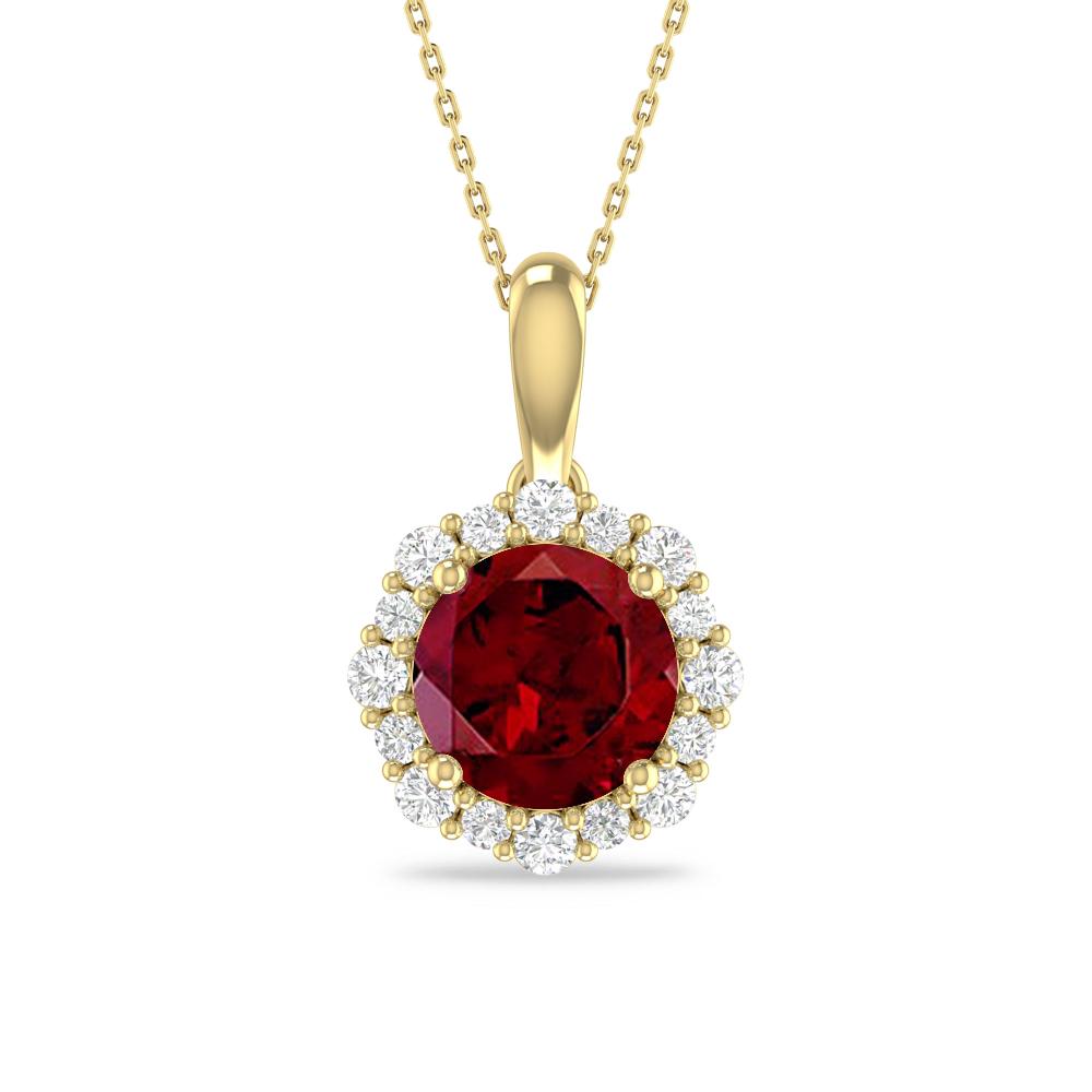 Yellow Gold - Garnet