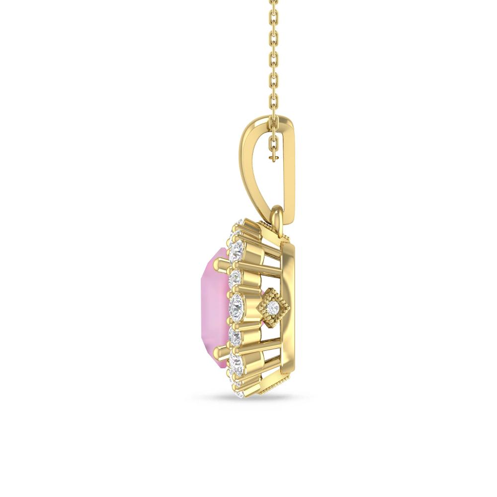 Yellow Gold - Pink Tourmaline