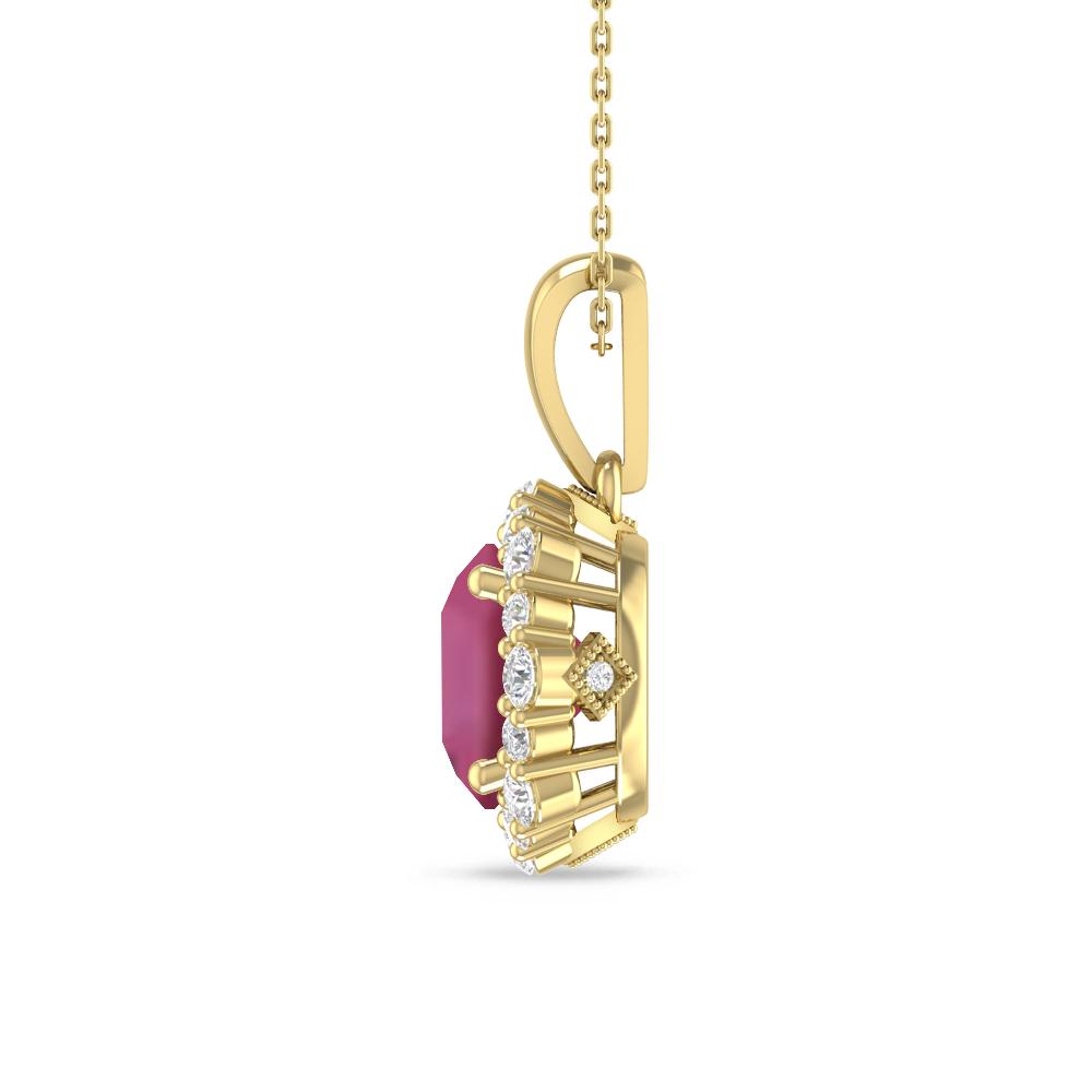 Yellow Gold - Pink Tourmaline