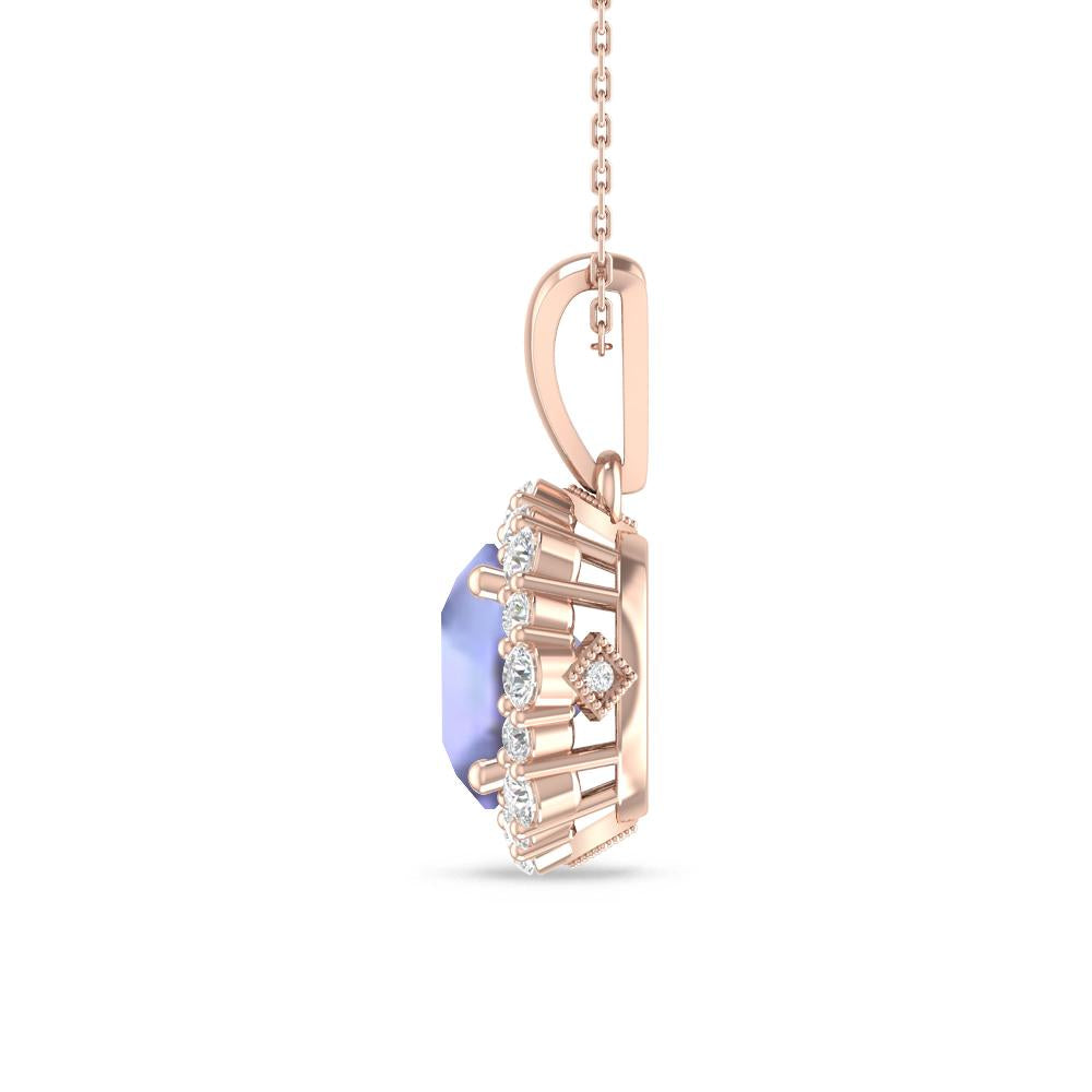 Rose Gold - Tanzanite